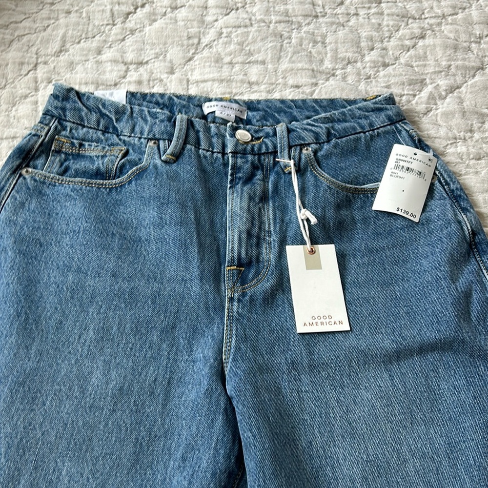 Good American- Good Boy - Split Hem Jeans- NWT